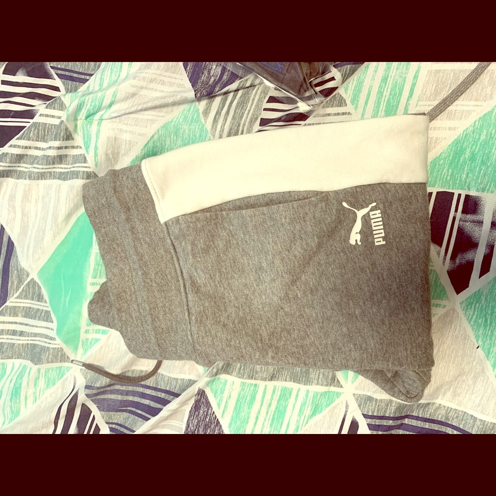 Puma sweat pants slim fit skinny leg.
